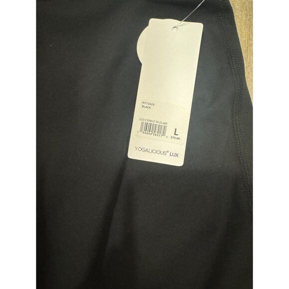 NWT Yogalicious Lux Cyprus Hi Rise Front Twist 7/8 Flare Sz Large - Picture 4 of 5